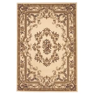 Traditional Morrocan Ivory 8 ft. x 11 ft. Area Rug