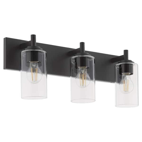 Quorum International Fallstaff 3-Light Matte Black Vanity