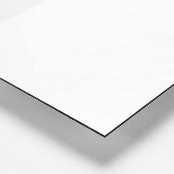 Falken Design 24 in. x 24 in. x 1/8 in. Thick Aluminum Composite ACM White Sheet