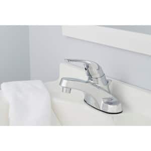 Aragon 4 in. Centerset Single-Handle Low-Arc Bathroom Faucet in Polished Chrome
