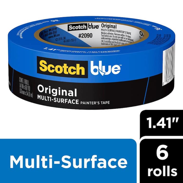 3M ScotchBlue 1.41 in. x 60 yds. Original Multi-Surface Painter's Tape (6-Pack)