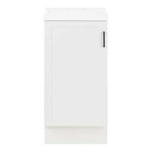 Penlee 17 in. Single Sink White Bath Vanity with White Cultured Marble Top (Assembled)