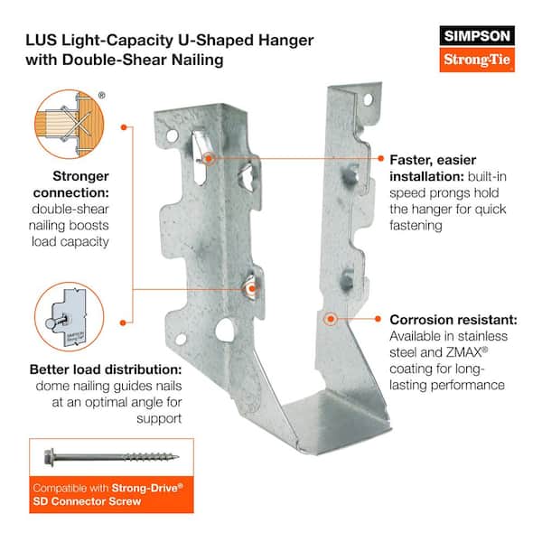 ジナン スローガン Simpson SUL210SS Joist Hanger Skewed Left - Stainless Steel