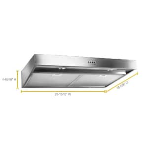 30 in. Under Cabinet Range Hood in Stainless Steel with Full-Width Grease Filters