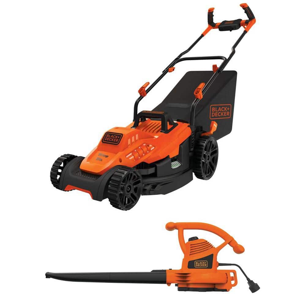 15 in. 10 AMP Corded Electric Walk Behind Push Lawn Mower with 12 AMP Corded Electric 3-in-1 Leaf Blower, Vac & Mulcher price history on PriceWatchPro