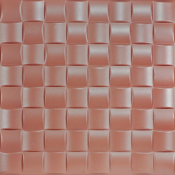 A La Maison Ceilings Cobblestone Tea Room 1.6 ft. x 1.6 ft. Decorative Foam Glue Up Ceiling Tile (21.6 sq. ft./case)