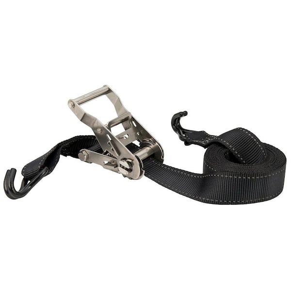 Keeper 1.5 in. x 15 ft. 1000 lbs. Stainless Steel Ratchet Tie Down Strap