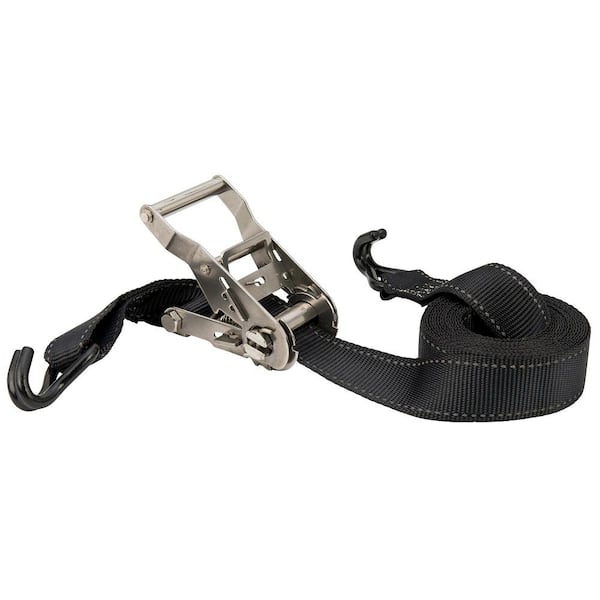 Stainless Steel Ratchet Tie-Down Strap 15 ft. x 1.5 in. 1,000 lbs.