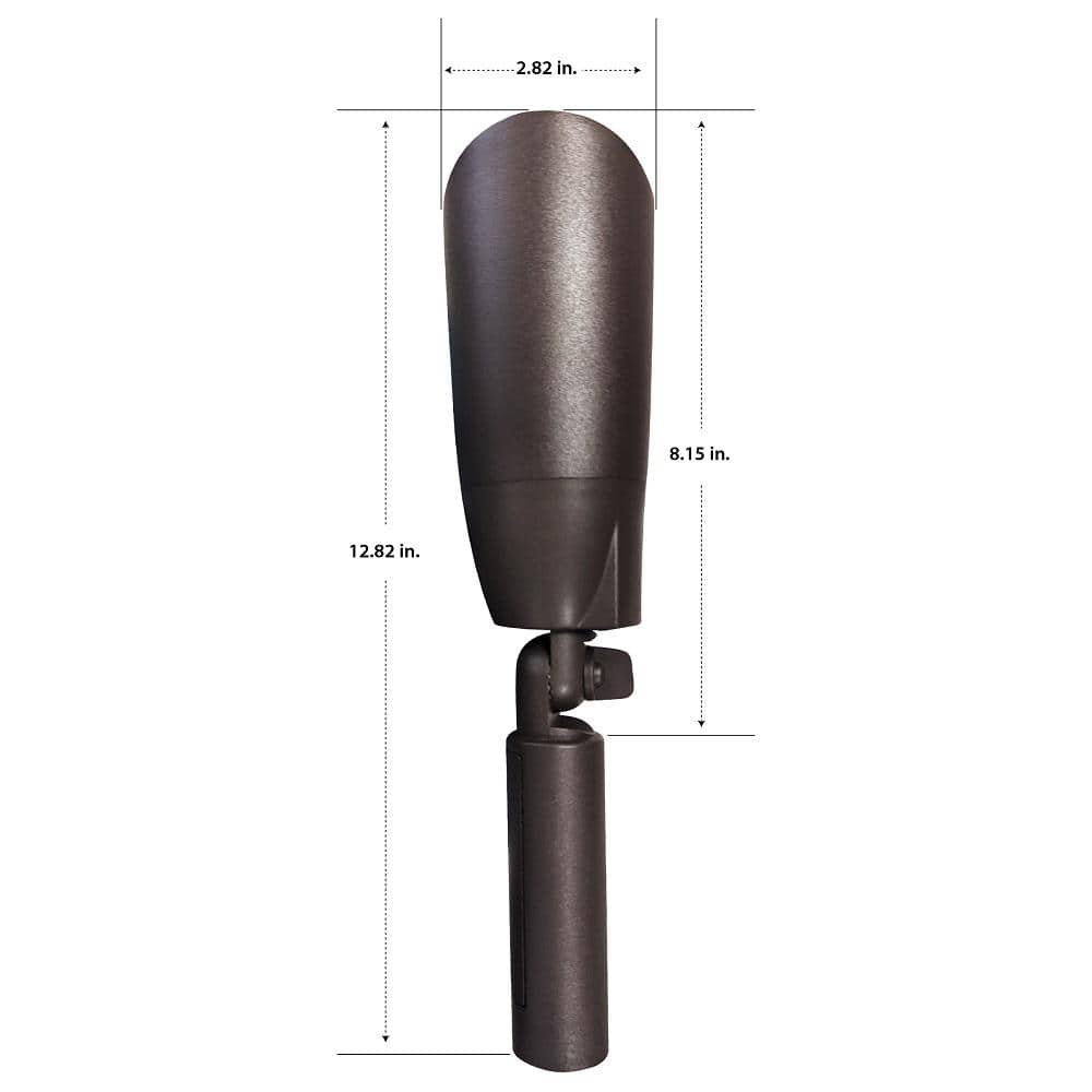Bronze Solar Powered LED Spotlight with Adjustable Solar Panel