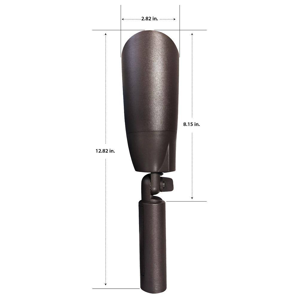 Bronze Solar Powered LED Spotlight with Adjustable Solar Panel
