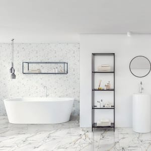 Lockson Mix 11.25 in. x 13.25 in Matte Mesh Mounted Mosaic Porcelain Floor and Wall Tile (6.88 sq. ft./Case)