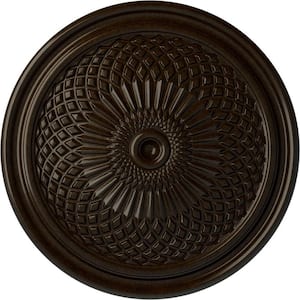 22 in. x 1-3/4 in. Trinity Urethane Ceiling Medallion (Fits Canopies upto 3 in.), Bronze