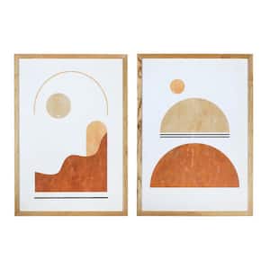 2 Piece Framed Graphic Nature Art Print 27.5 in. x 19.625 in.