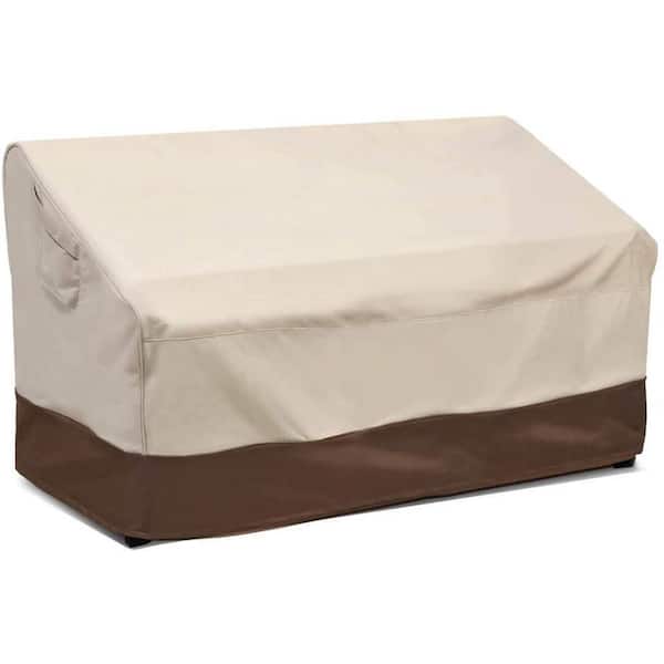 Unbranded Beige and Brown Outdoor Heavy-Duty Patio Cover, 100% Water Resistant, Standard Lawn Patio Cover with Vents