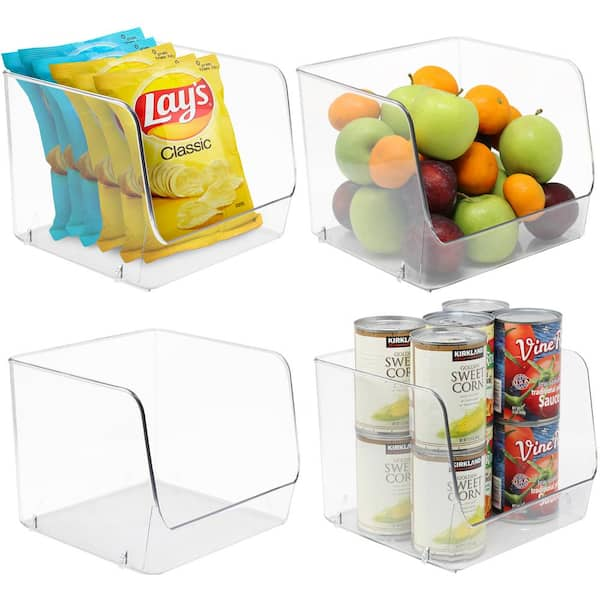 Sorbus Clear Plastic Storage Bin