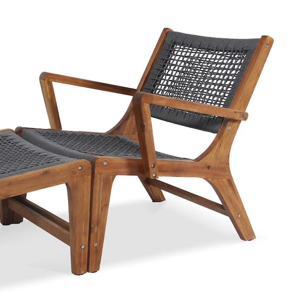 MADE 4 HOME Sevilla Chair with Footrest Wood Outdoor Lounge