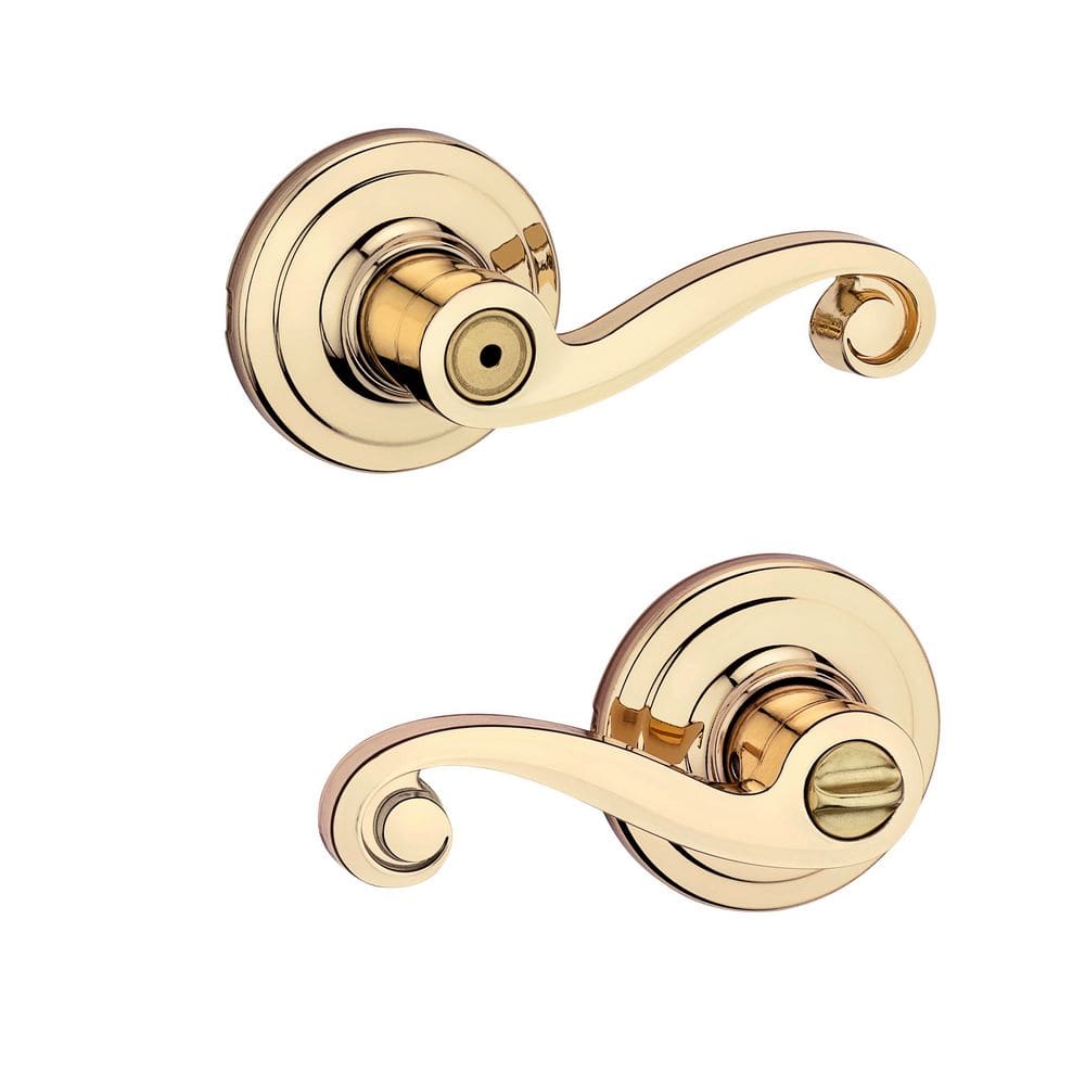 Lido Polished Brass Bed/Bath Wave Door Handle price history on PriceWatchPro