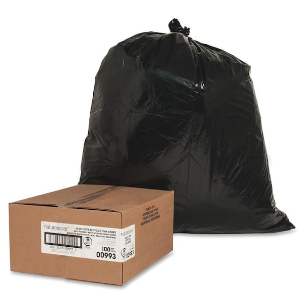 Nature Saver Trash Bags 33 Gallon 30percent Recycled Box Of 100