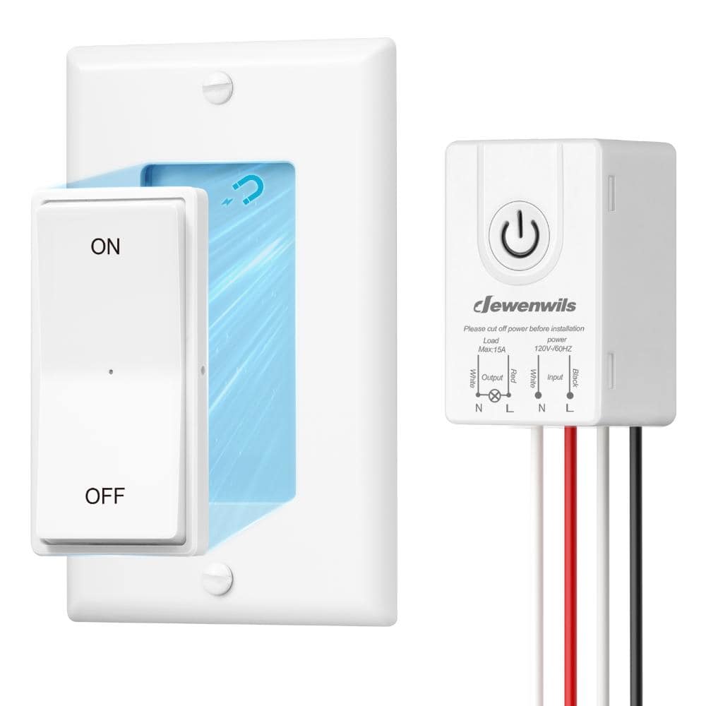 120-Volt Wireless Remote Control Light Switch and Receiver Kit for Ceiling Lights, Fans, Lamps, 100 ft. 15A RF Range price history on PriceWatchPro