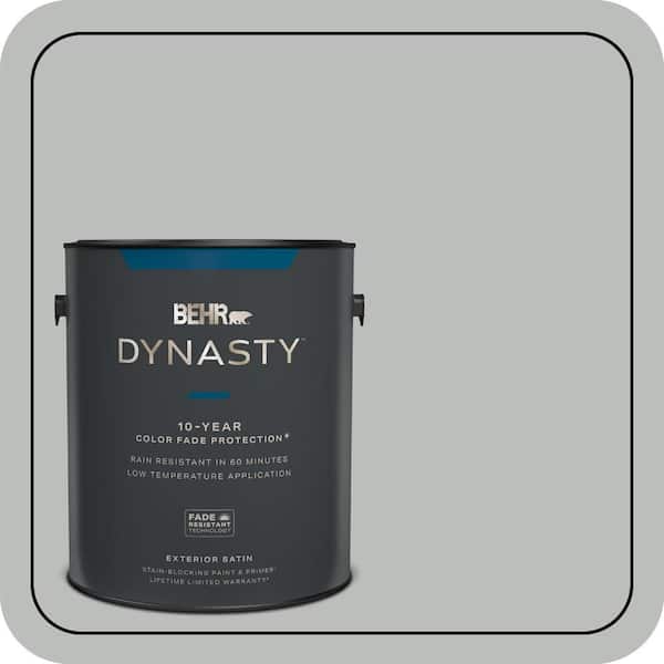 BEHR DYNASTY 1 gal. Home Decorators Collection #HDC-NT-23G Alaskan Gray Satin Enamel Exterior Stain-Blocking Paint & Primer