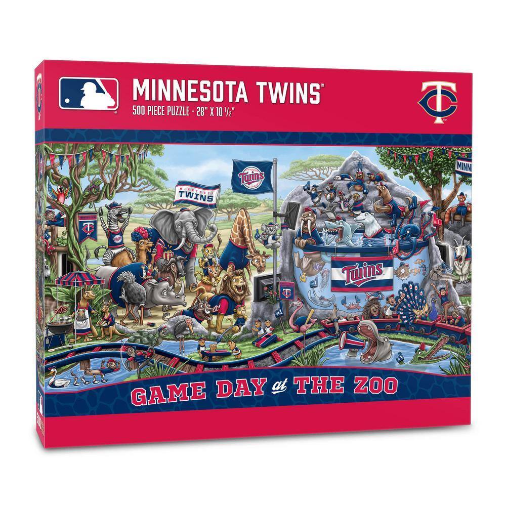 YouTheFan MLB Minnesota Twins Game Day At The Zoo 500-Piece Puzzle