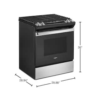 30 in. 5.0 cu.ft. Gas Range with Self-Cleaning Oven in Stainless Steel