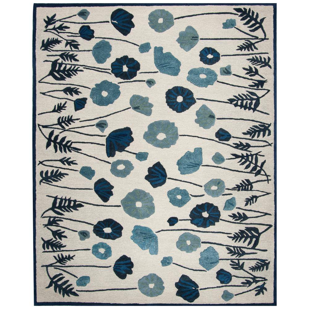 UPC 683726392712 product image for SAFAVIEH Martha Stewart Azurite Blue 10 ft. x 14 ft. Floral Area Rug | upcitemdb.com