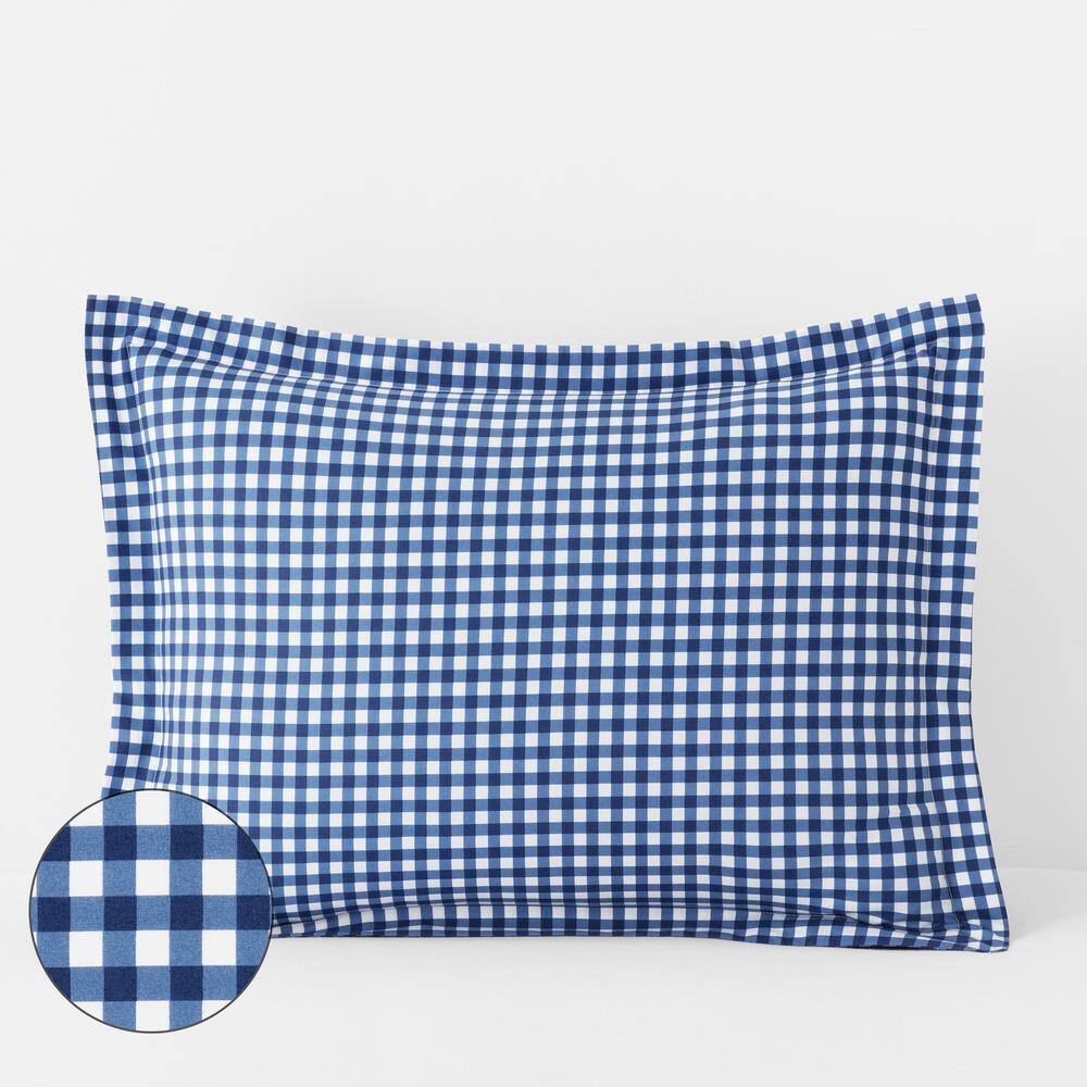Reviews for The Company Store Gingham Navy Organic Cotton Percale Full