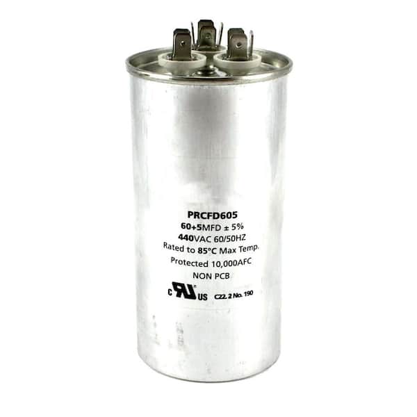Packard 440 Volts Dual Rated Motor Run Capacitors Round MFD 60 /5.0-DISCONTINUED