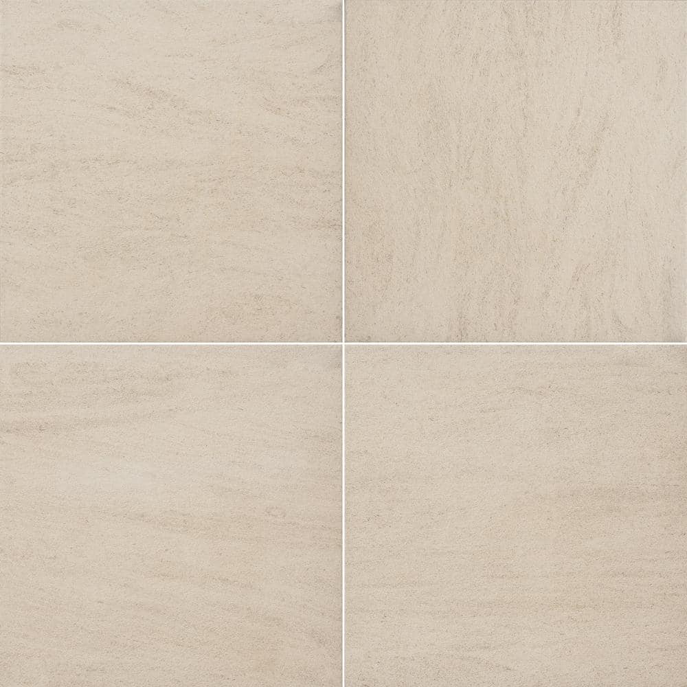 MSI Living Style Beige 2 cm x 24 in. x 24 in. Matte Porcelain Paver Tile (64-Pieces/256 sq. ft./Pallet)