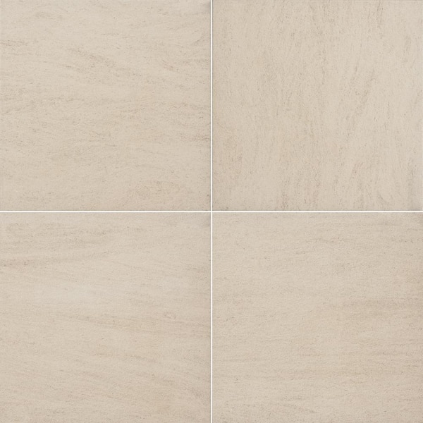 Living Style Beige 2 cm. x 24 in. x 24 in. Matte Porcelain Stone Look Paver (256 sq. ft./pallet)