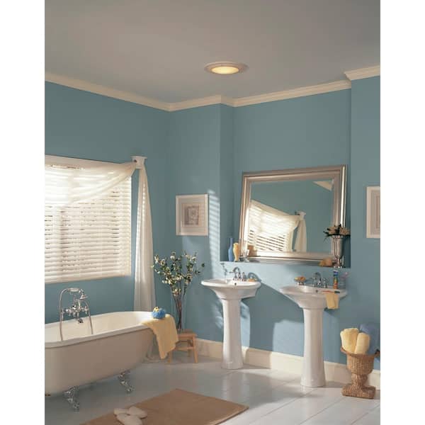 Broan Nutone 100 Cfm Ceiling Bathroom Exhaust Fan With Light And Night 750 The Home Depot - How To Remove Nutone Bathroom Fan With Light