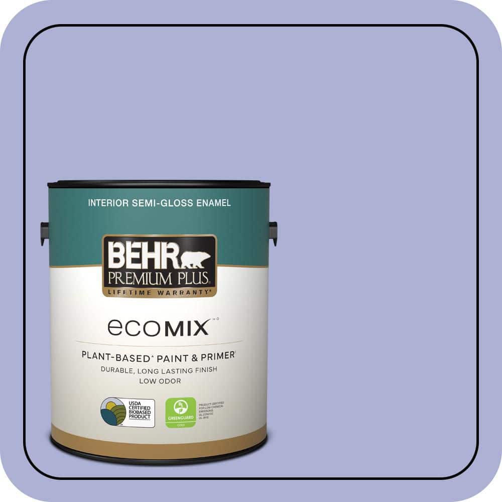 1 gal. #620B-4 Pixie Violet Semi-Gloss Enamel EcoMix Plant-Based Interior Paint & Primer price history on PriceWatchPro