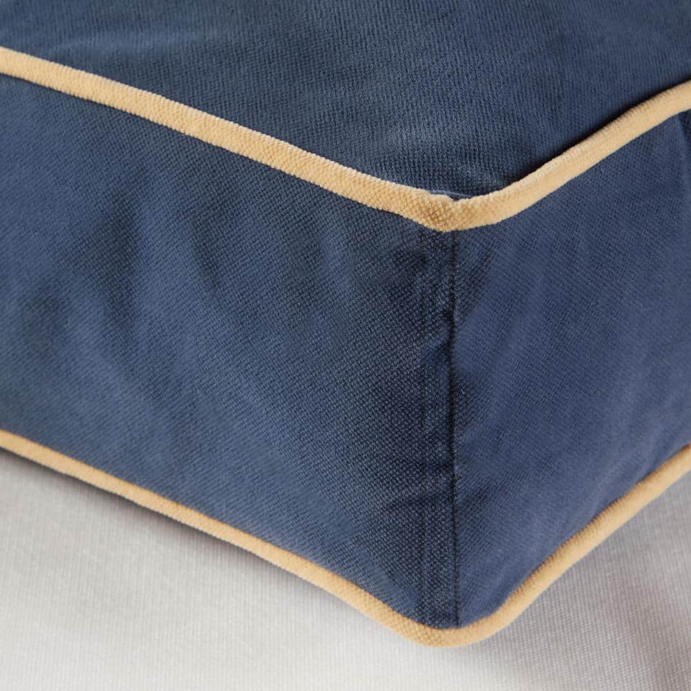 Extra Small Denim Chew Resistant Pillow Dog Bed