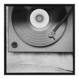 Sylvie "Vinyl Vibes" by Emiko and Mark Franzen of F2Images Framed Canvas Wall Art 24 in. x 24 in.