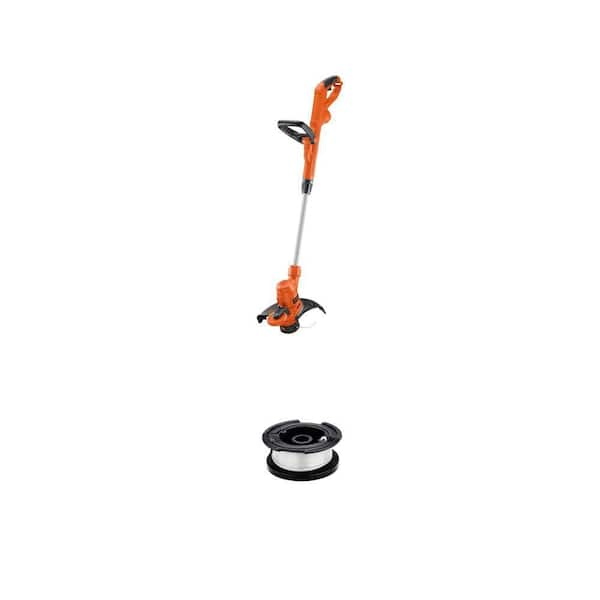 14 in. 6.5 AMP Corded Electric 2-in-1 String Trimmer Edger with Auto Feed and 0.065 in. x 30 ft. Replacement Spool Combo