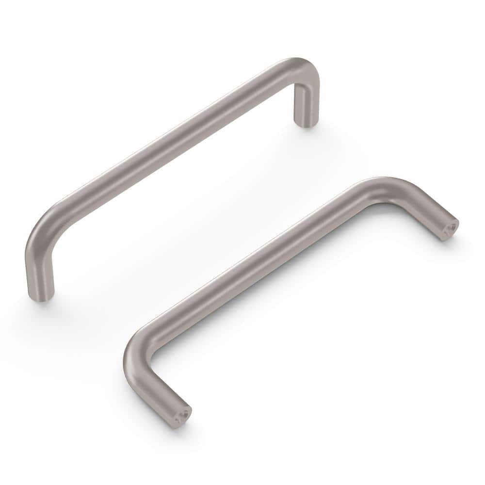 Wire Collection 4 in. (102 mm) Satin Nickel Cabinet Door and Drawer Pull price history on PriceWatchPro
