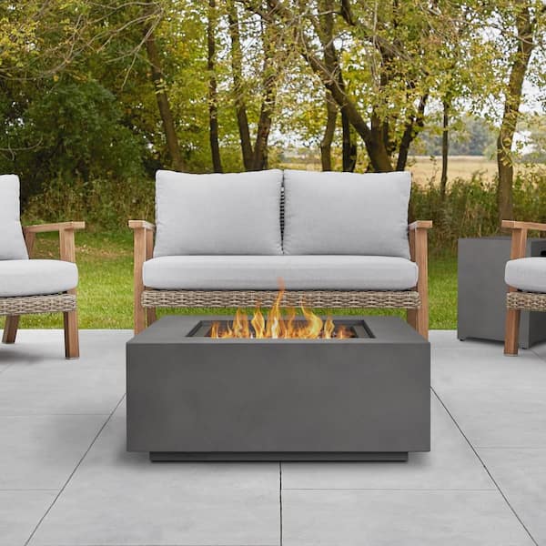 Square Steel Propane Fire Pit Table, Lpg Gas Fire Pit Kit