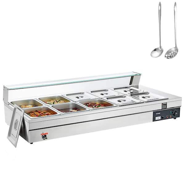 OVENTE Electric Buffet Server and Food Warmer with 2 1.5 qt. Pan