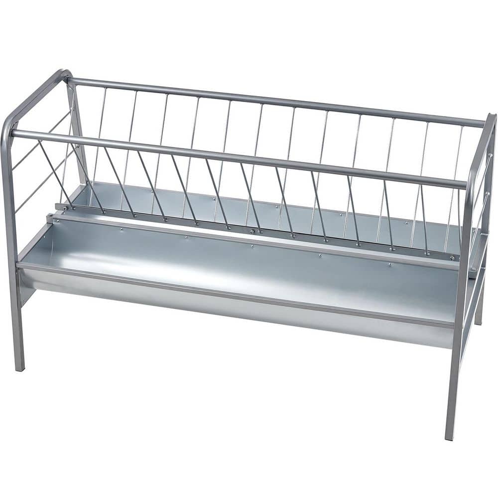 SVOPES 2-in-1 Livestock Hay Feeder, 80 Gal. Capacity, 59 in. Long Goat and Sheep Feeder with Deeper Feeding Pan, 2025 Update SCWSQ5919633EY63VV0-SV20250313