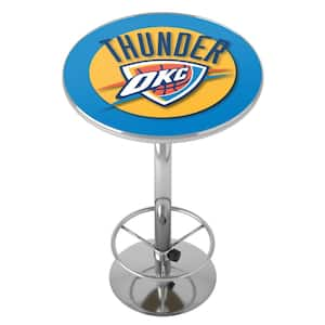 Oklahoma City Thunder Logo Yellow 42 in. Bar Table