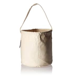 10 in. Canvas Tool Bucket in White