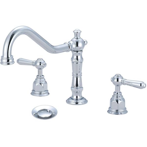 Pioneer Faucets American 8 in. Widespread 2-Handle Bathroom Faucet in Polished Chrome