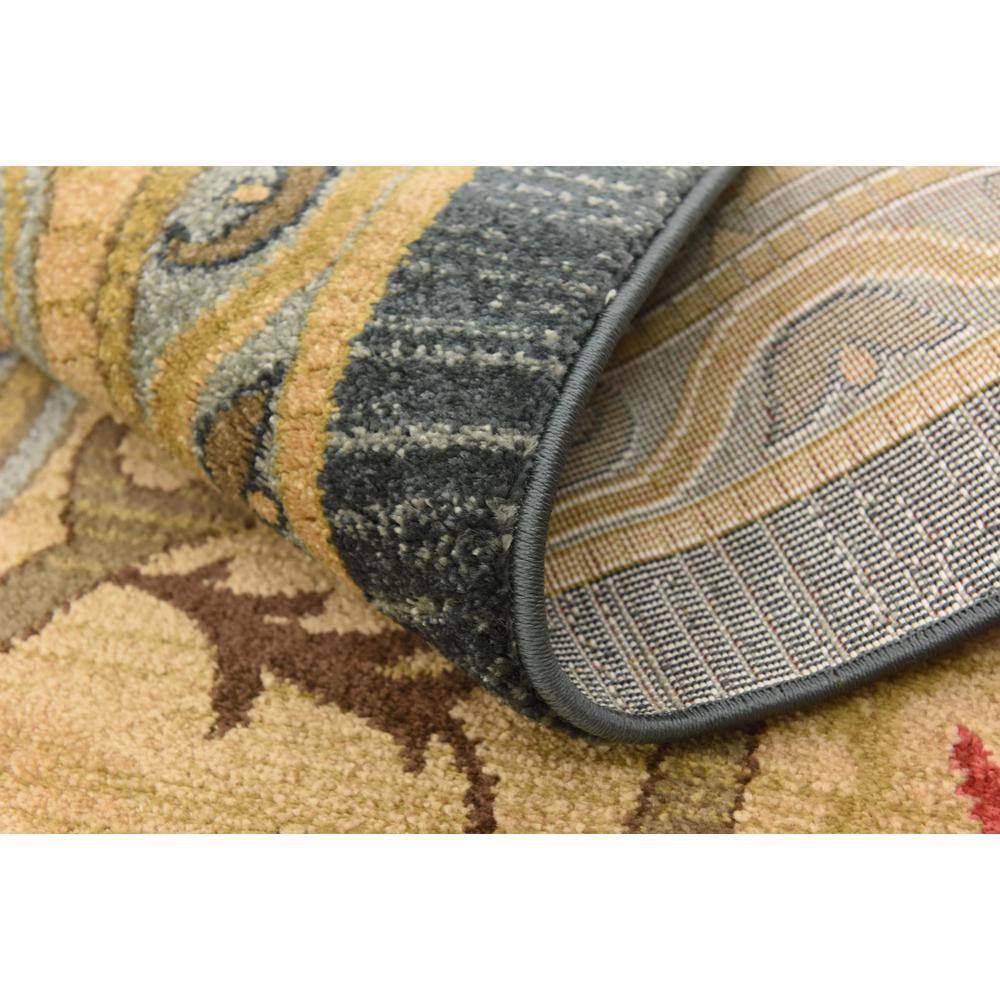 Navy Blue Rectangular Stain-Resistant Synthetic Area Rug
