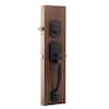 Copper Creek Craftsman Black Door Handleset with Contemporary Handle Trim  HZ2610xZL-BC - The Home Depot