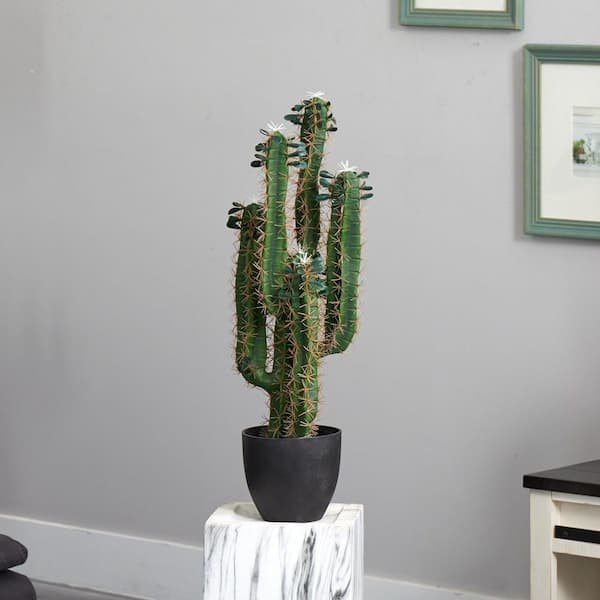 Nearly Natural Indoor 2.5 ft. Cactus Artificial Plant 6330 - The Home Depot