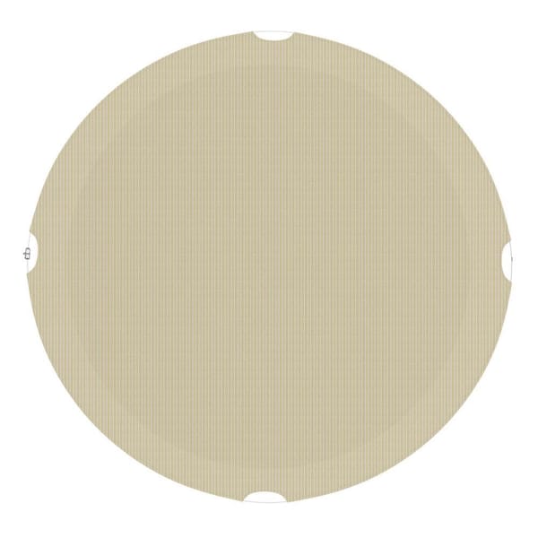 8 ft. Round Beige Above Ground Pool Winter Cover with 4 ft. Overlap, Swimming Pool Cover Protector Winter Safety Cover