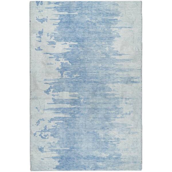 Dream Shag Premium Machine Washable Abstract ADS705 Sky 9 ft. x 12 ft. Area Rug