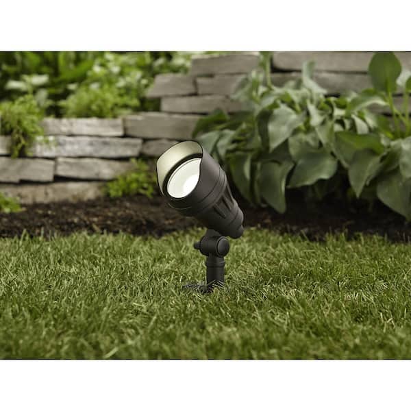 390 Lumen Millennium Black Adjustable Light Color Integrated LED Outdoor Landscape Flood Light
