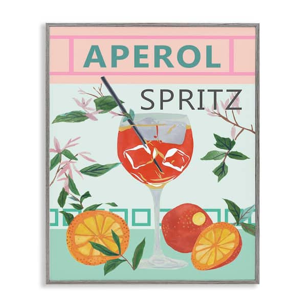 Stupell Industries Aperol Tropical Cocktail by Melissa Wang Gray